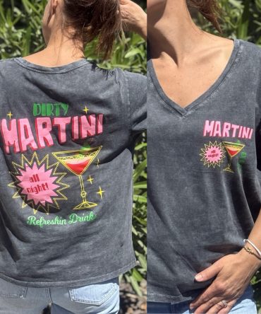 T-SHIRT FOND GRIS TU