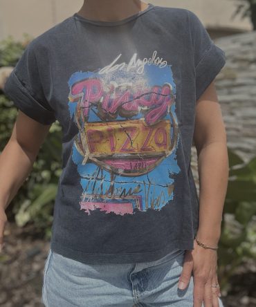 T-SHIRT FOND GRIS TU.