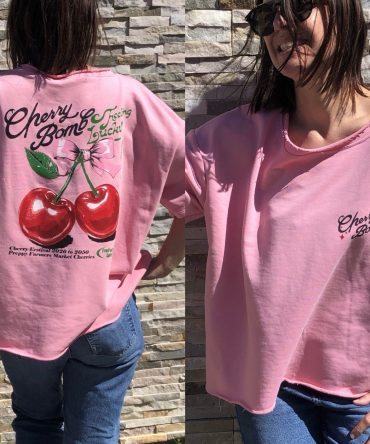SWEAT CHERRY BOMB TU 4 COLORIS AU CHOIX