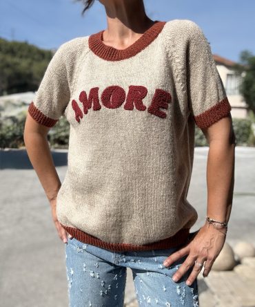 PULL SANS MANCHE AMORE TU