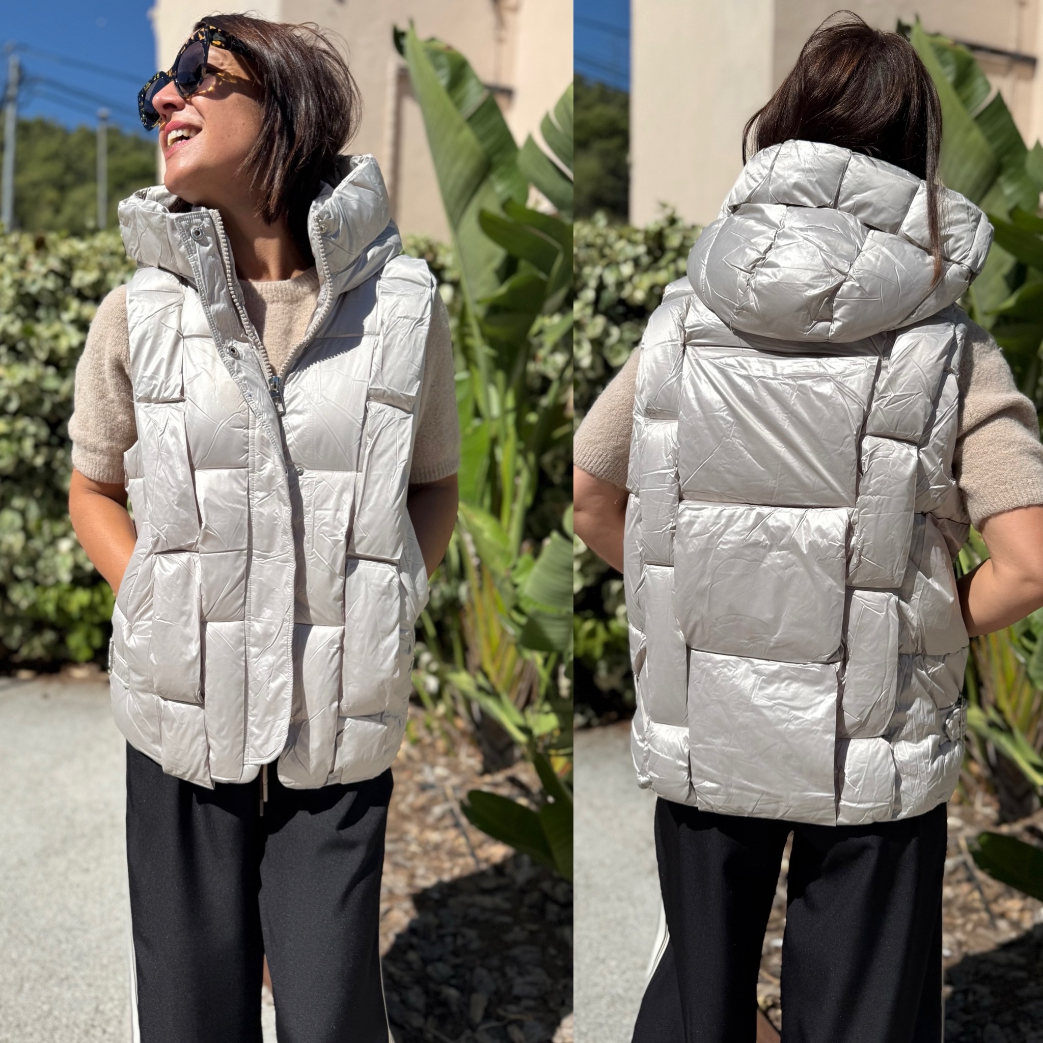 VESTE MATELASSEE SANS MANCHE LX DRESS BEIGE
