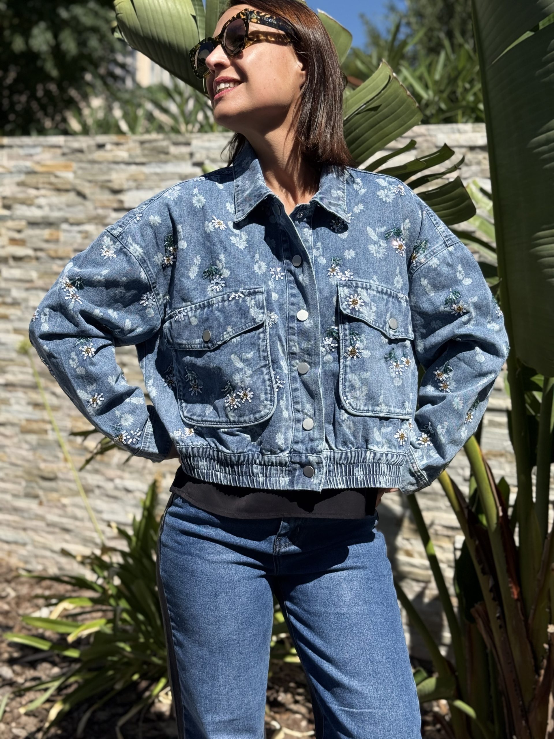 VESTE EN JEANS MODELE SIA – Image 2