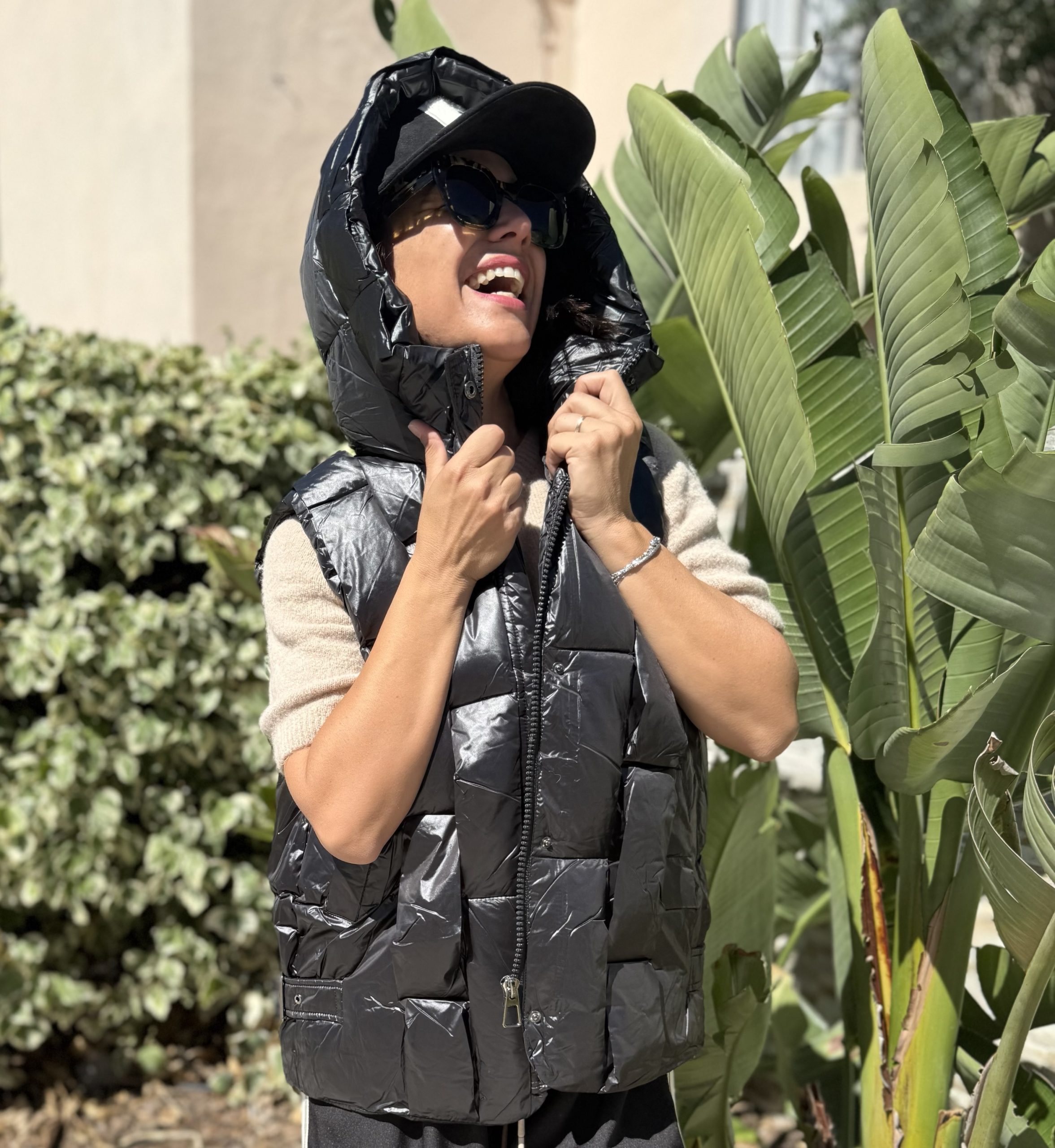VESTE MATELASSEE SANS MANCHE LX DRESS BLACK – Image 2