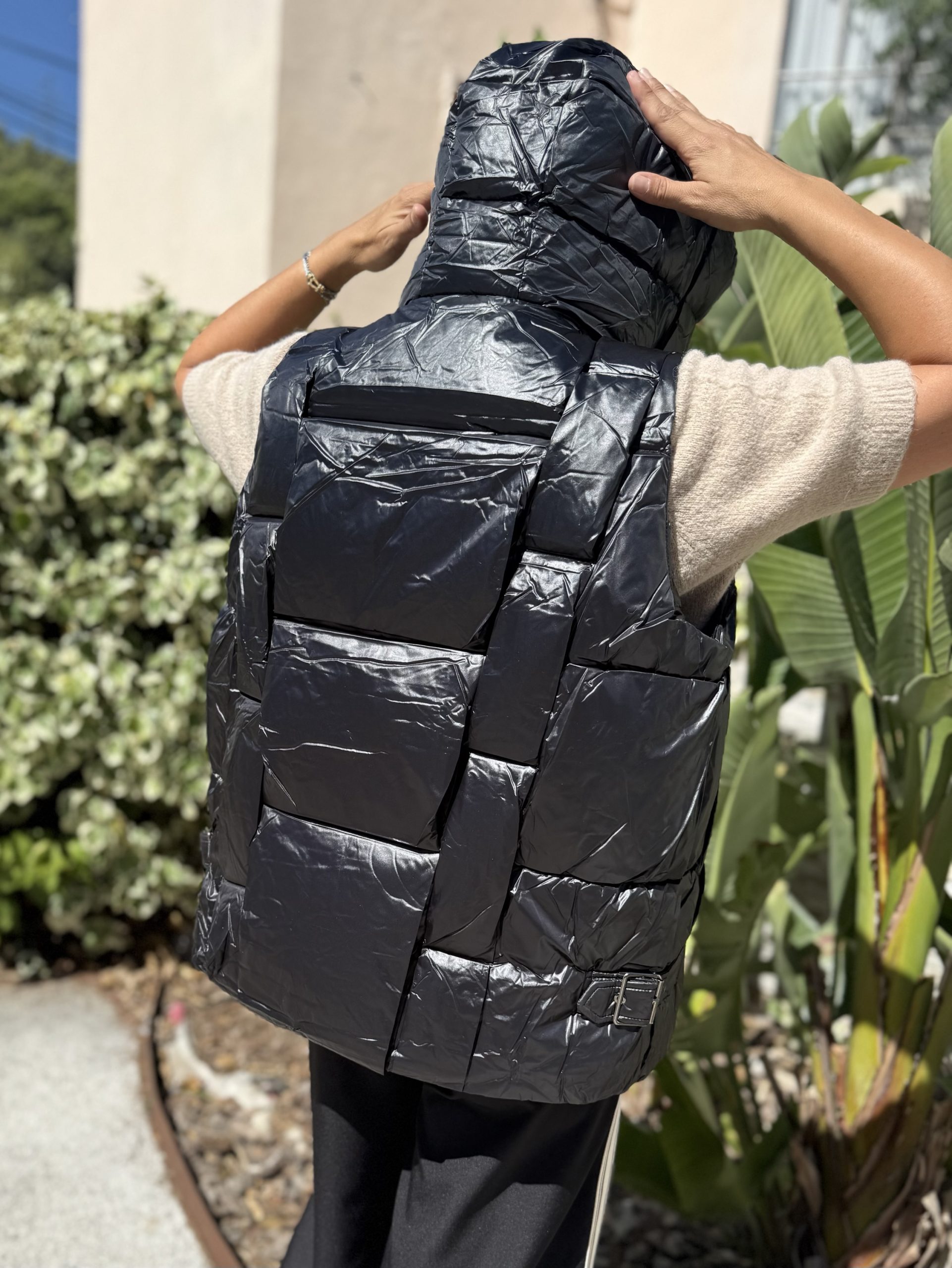 VESTE MATELASSEE SANS MANCHE LX DRESS BLACK – Image 4