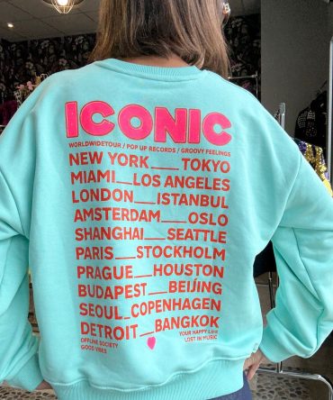 SWEAT ICONIC VERT D'EAU TU