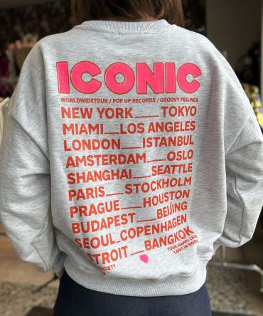 SWEAT ICONIC GRIS CLAIR TU