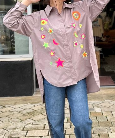 CHEMISE ASTRO TAUPE TU